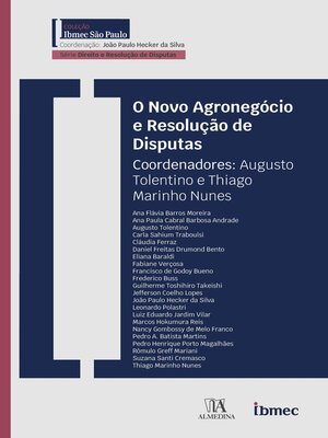 cover image of O Novo Agronegócio e Resolução de Disputas